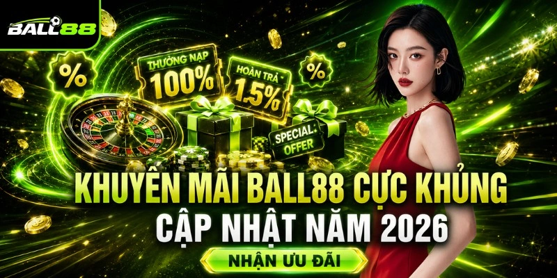 BALL88✔️Nhà Cái Cá Cược Uy Tín, Nổi Tiếng Bậc #1 Châu Á 2026 12 Khuyến mãi BALL88 cực khủng cập nhật năm 2026